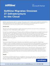 Softline Migrates Onninen IT Infrastructure to the Cloud